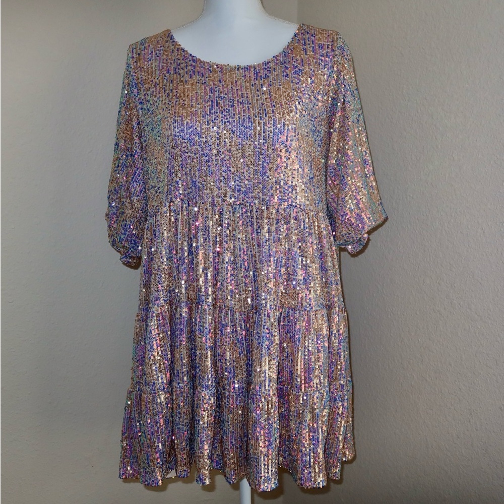 Sparkling Multicolor Kids Dress